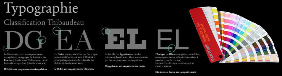 Infographie, impression, reportages photographiques, création web, typographie Thibaudeau, Vox Atypi